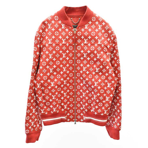 xLOUIS VUITTON 17AW レザーベースボールJKT
